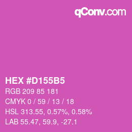Color code: HEX #D155B5 | qconv.com