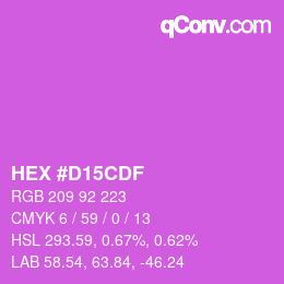 Color code: HEX #D15CDF | qconv.com