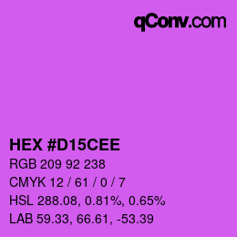 Color code: HEX #D15CEE | qconv.com