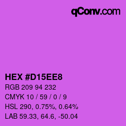 Color code: HEX #D15EE8 | qconv.com