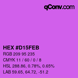 Color code: HEX #D15FEB | qconv.com