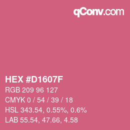 Código de color: HEX #D1607F | qconv.com