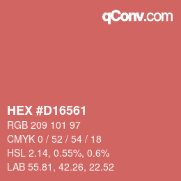 Color code: HEX #D16561 | qconv.com