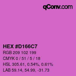 Color code: HEX #D166C7 | qconv.com