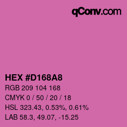 Color code: HEX #D168A8 | qconv.com