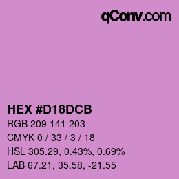 Color code: HEX #D18DCB | qconv.com