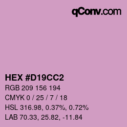 Color code: HEX #D19CC2 | qconv.com