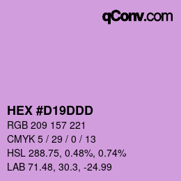 Color code: HEX #D19DDD | qconv.com