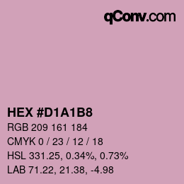 Color code: HEX #D1A1B8 | qconv.com
