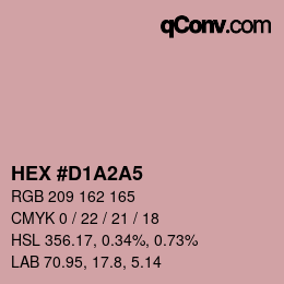 Color code: HEX #D1A2A5 | qconv.com