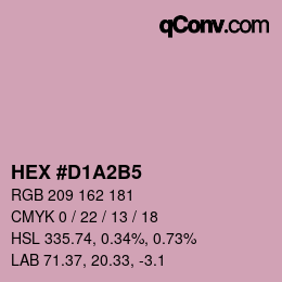 Color code: HEX #D1A2B5 | qconv.com