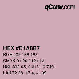 Farbcode: HEX #D1A8B7 | qconv.com