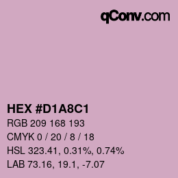 颜色代码: HEX #D1A8C1 | qconv.com