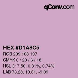 Color code: HEX #D1A8C5 | qconv.com