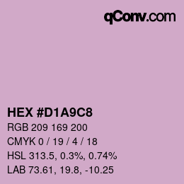 Código de color: HEX #D1A9C8 | qconv.com