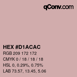 Color code: HEX #D1ACAC | qconv.com