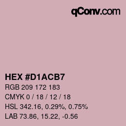 Color code: HEX #D1ACB7 | qconv.com