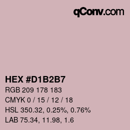 Color code: HEX #D1B2B7 | qconv.com