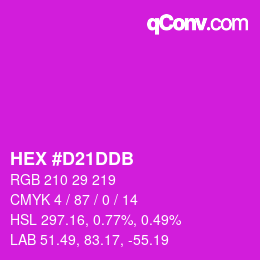 Color code: HEX #D21DDB | qconv.com