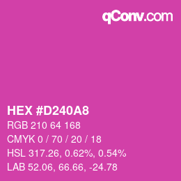 Color code: HEX #D240A8 | qconv.com