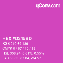 Color code: HEX #D245BD | qconv.com