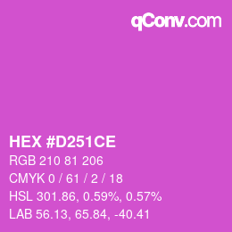 Color code: HEX #D251CE | qconv.com