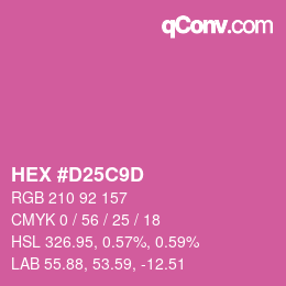 Color code: HEX #D25C9D | qconv.com