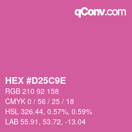 Color code: HEX #D25C9E | qconv.com