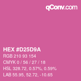 Color code: HEX #D25D9A | qconv.com