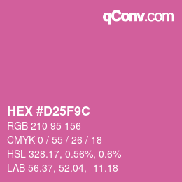 Color code: HEX #D25F9C | qconv.com