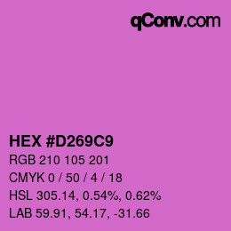 Color code: HEX #D269C9 | qconv.com