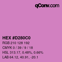 Color code: HEX #D280C0 | qconv.com