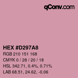 Color code: HEX #D297A8 | qconv.com