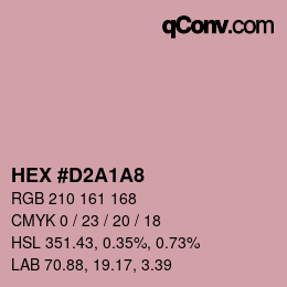 Color code: HEX #D2A1A8 | qconv.com