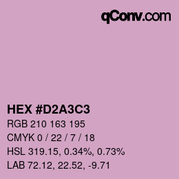 Color code: HEX #D2A3C3 | qconv.com