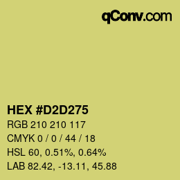 Color code: HEX #D2D275 | qconv.com