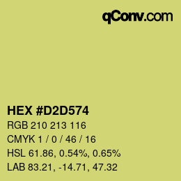 Color code: HEX #D2D574 | qconv.com