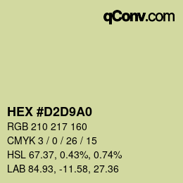 カラーコード: HEX #D2D9A0 | qconv.com