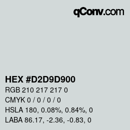 Color code: HEX #D2D9D900 | qconv.com