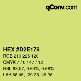 Color code: HEX #D2E178 | qconv.com