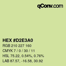 Color code: HEX #D2E3A0 | qconv.com