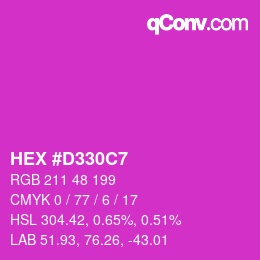 Color code: HEX #D330C7 | qconv.com