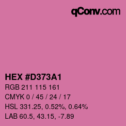 Color code: HEX #D373A1 | qconv.com