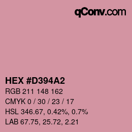 Color code: HEX #D394A2 | qconv.com