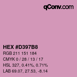 Color code: HEX #D397B8 | qconv.com