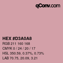 Color code: HEX #D3A0A8 | qconv.com