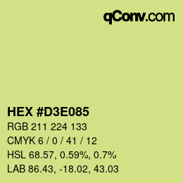 Color code: HEX #D3E085 | qconv.com