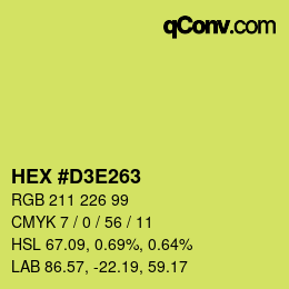 Color code: HEX #D3E263 | qconv.com
