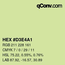 Color code: HEX #D3E4A1 | qconv.com