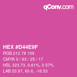 Color code: HEX #D44E9F | qconv.com